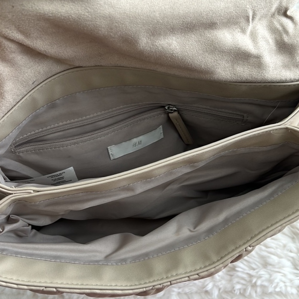 Quilted Shoulder Bag Light Beige